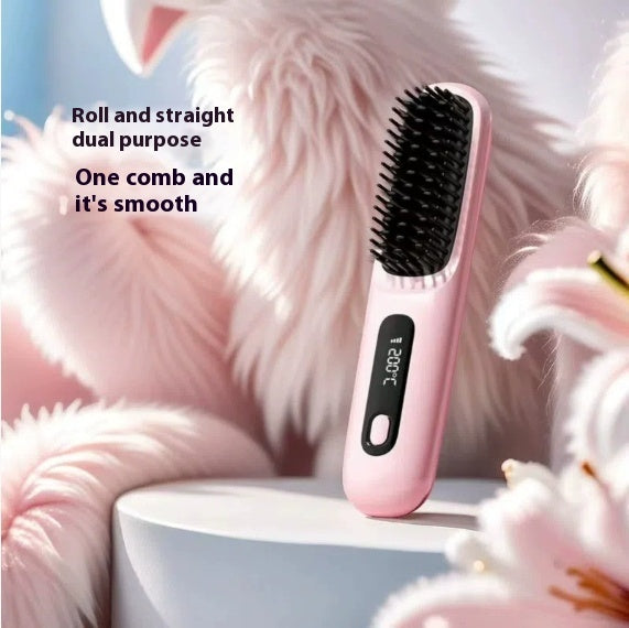 GlowNest™ - 2 In 1 Straight Hair Comb Wireless