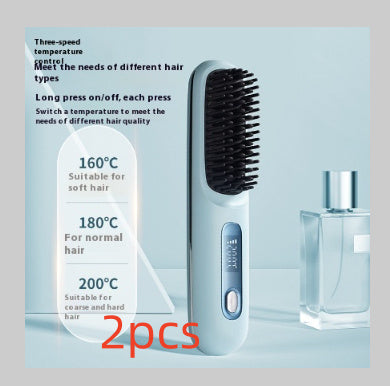 GlowNest™ - 2 In 1 Straight Hair Comb Wireless