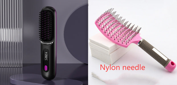 GlowNest™ - 2 In 1 Straight Hair Comb Wireless