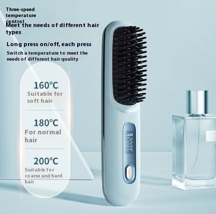 GlowNest™ - 2 In 1 Straight Hair Comb Wireless