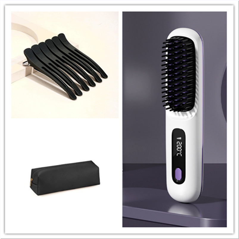 GlowNest™ - 2 In 1 Straight Hair Comb Wireless